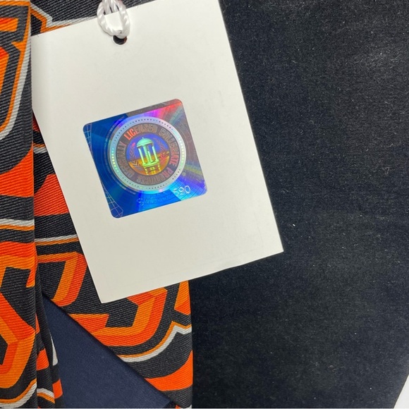 NWT OSU Black and Orange Men's Tie - Picture 4 of 5